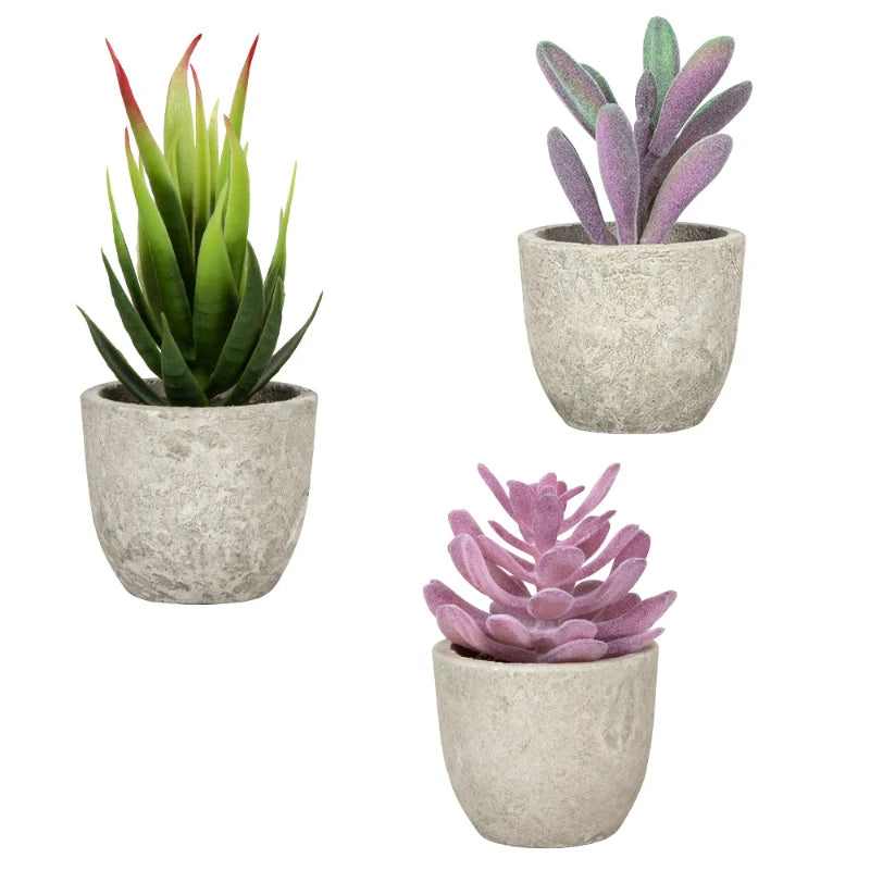 Mini Artificial Aloe Plants