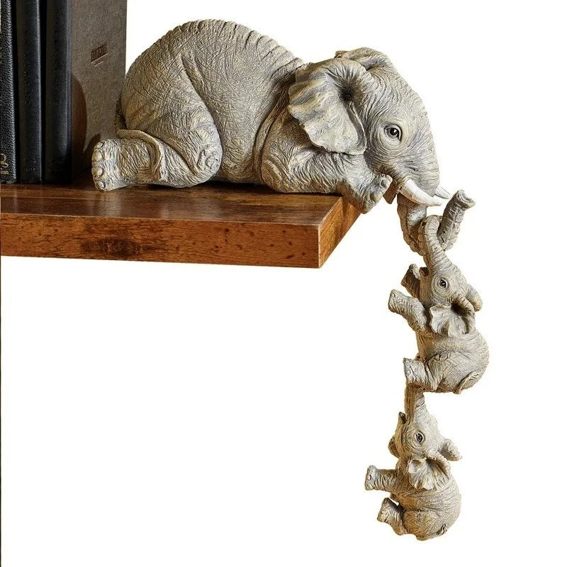 3pcs/set Cute Elephant Figurines