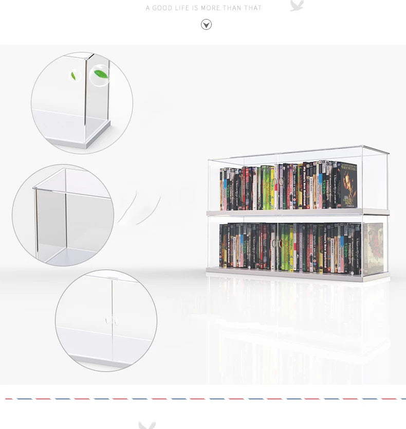 Stackable Acrylic DVD Storage Organizer – HighEmporium.com