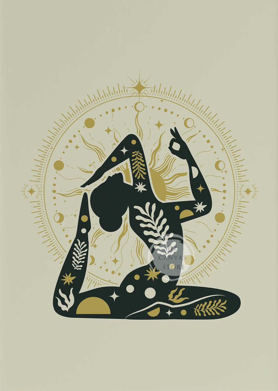 Yoga-Inspired Canvas Wall Art – Kundalini