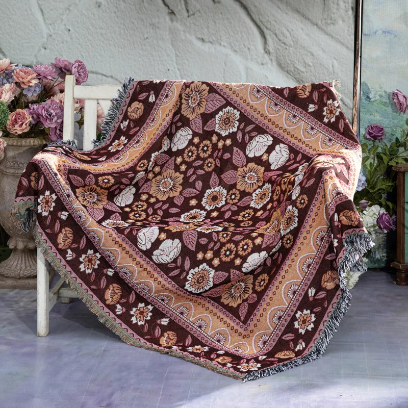 Boho Floral Beach & Picnic Outdoor Camping Blankets