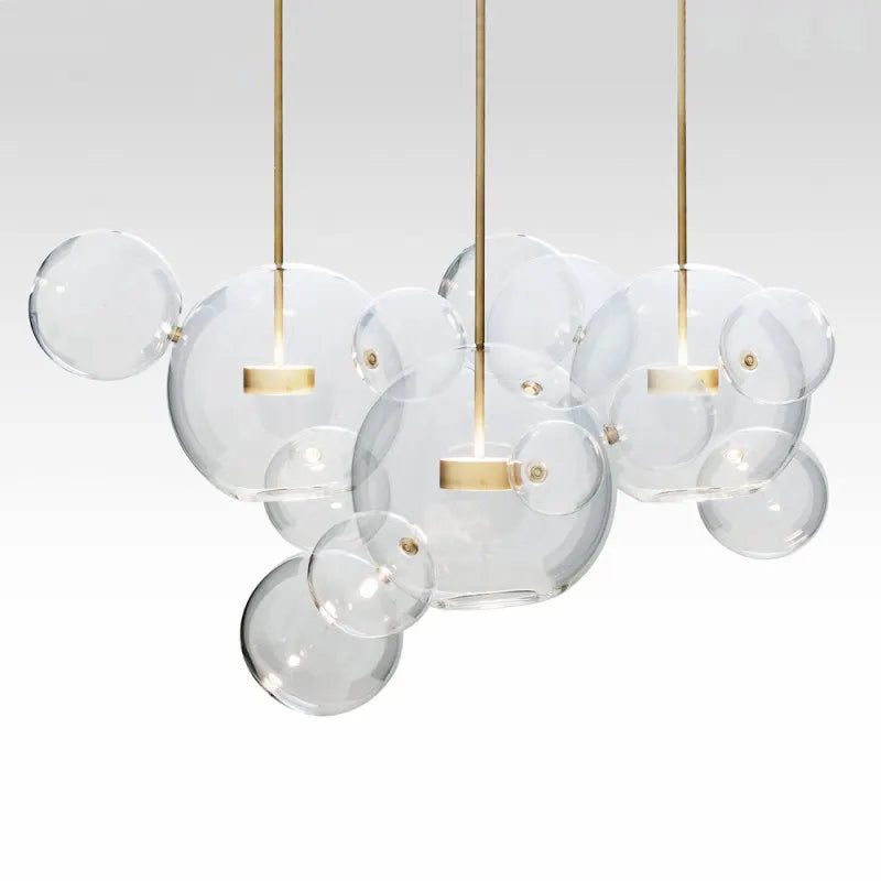 Nordic Clear Glass Bubble Chandelier