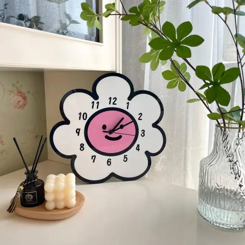 Sun Flower Creative Cartoon Wall Clock