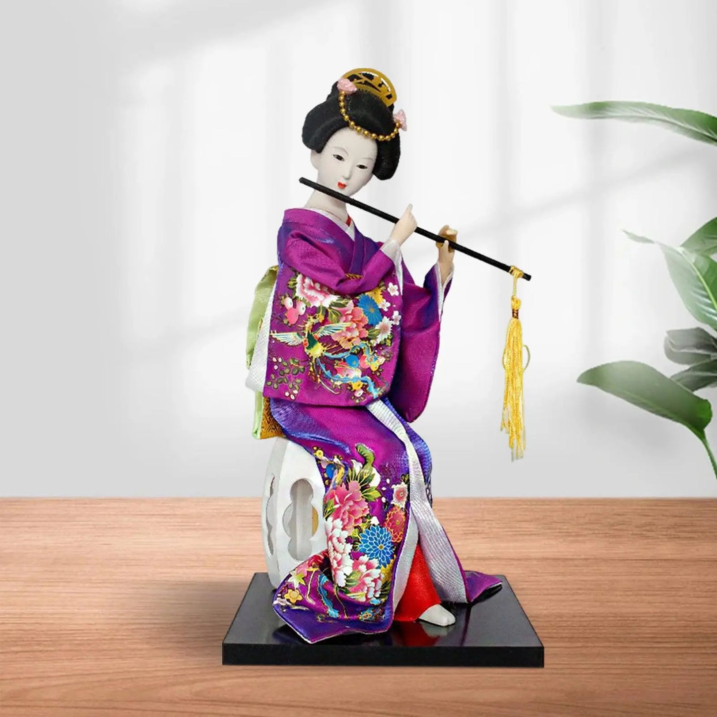 Japanese Geisha Doll Sculpture for Home