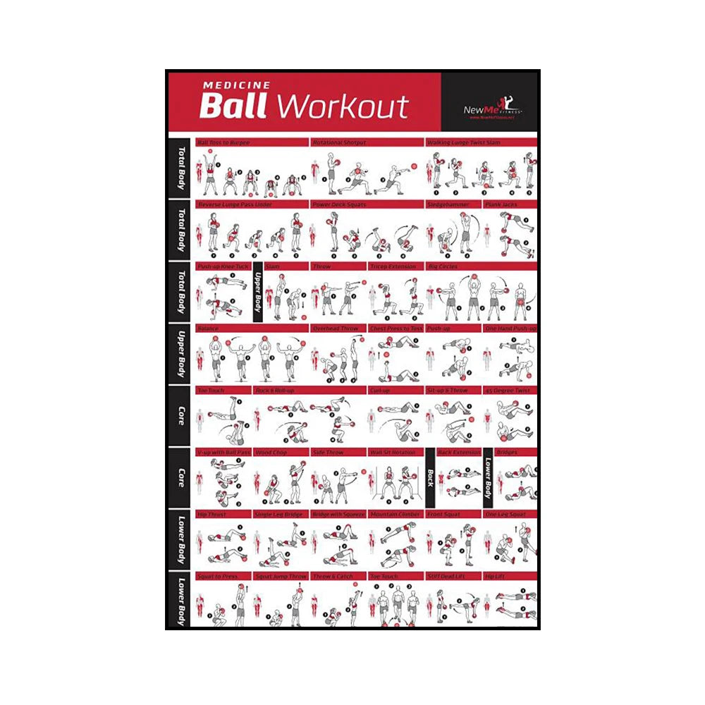 Yoga & Workout Action Pose Canvas Poster