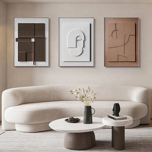 Modern Abstract Three-dimensional Geometric Wall Poster