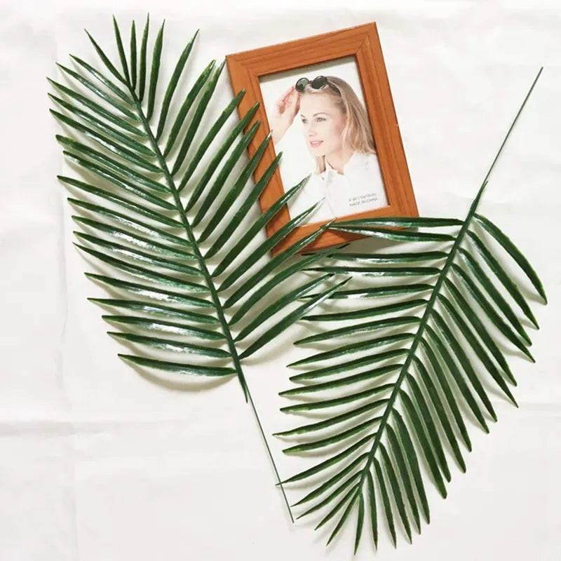 12 Pcs Artificial Palm Leaves