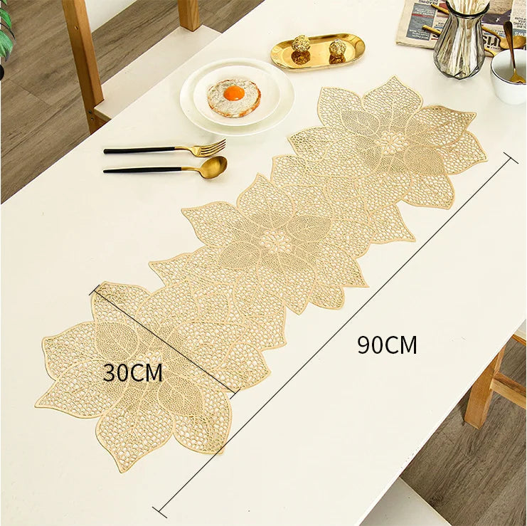 Metal-Style Stylish Table Runner