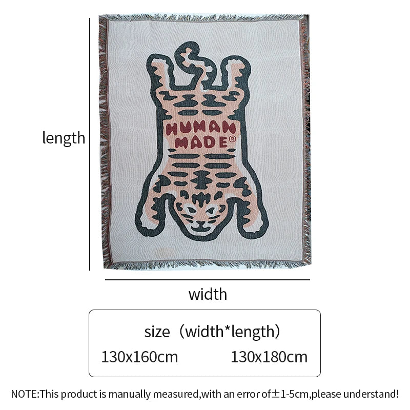 Knitted Tiger/Bear Blankets