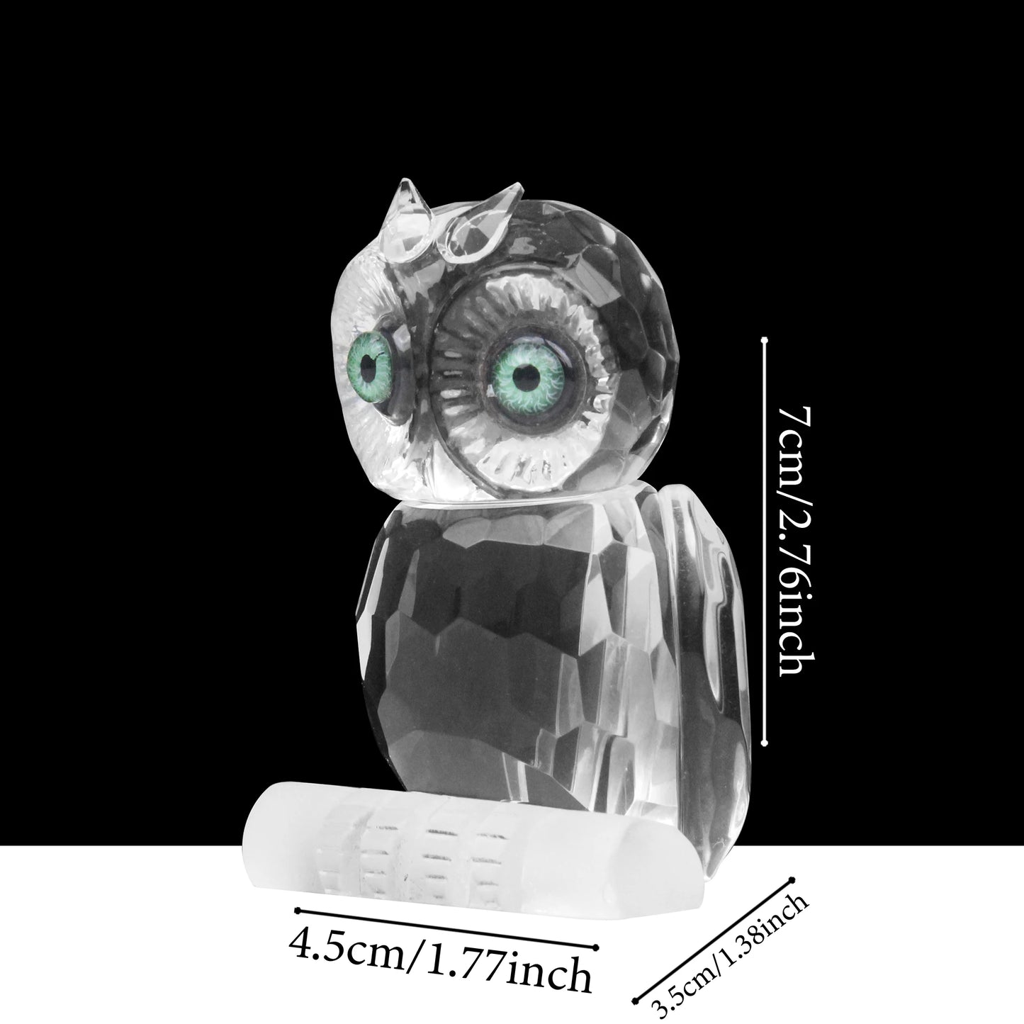 Crystal Mini Owl Figurine Paperweights