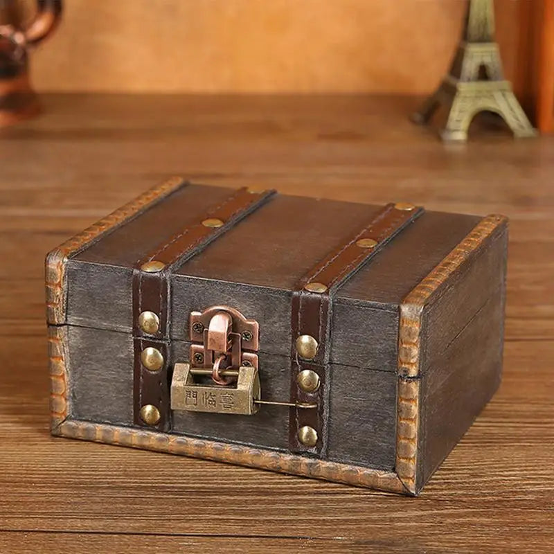 Vintage Styled  Wooden Storage Box