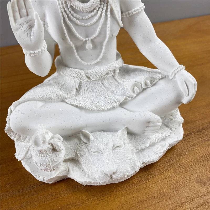 Shiva Pure White Statue