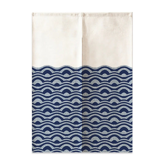 Japanese Fuji Waves Decorative Drapes