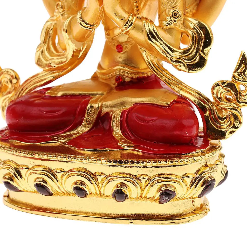 Tibetan Golden Avalokitesvara Statue