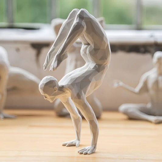 3D Printed Yoga Figurine – Minimalist Spiritual Home Decor