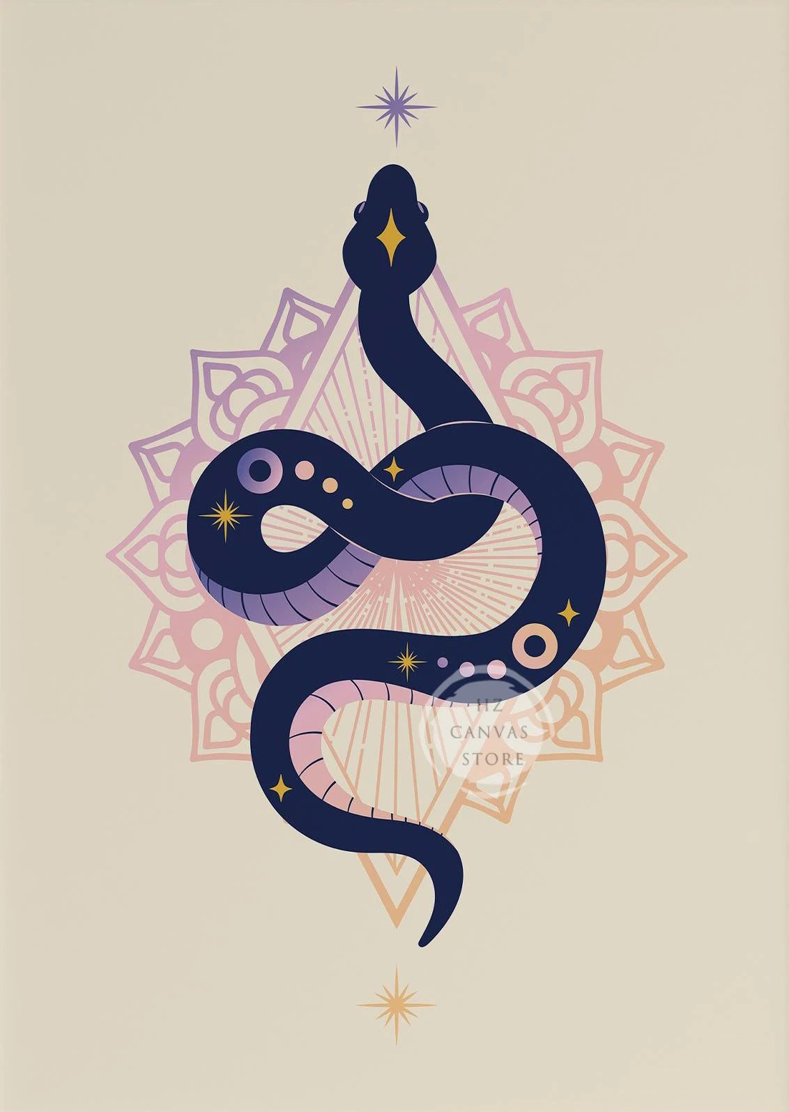 Yoga-Inspired Canvas Wall Art – Kundalini