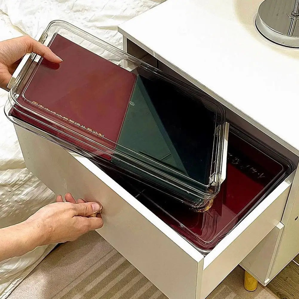 Multi-purpose Transparent Files Storage Box