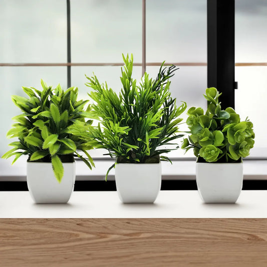 Artificial Elegant Mini Plants for Home Balcony