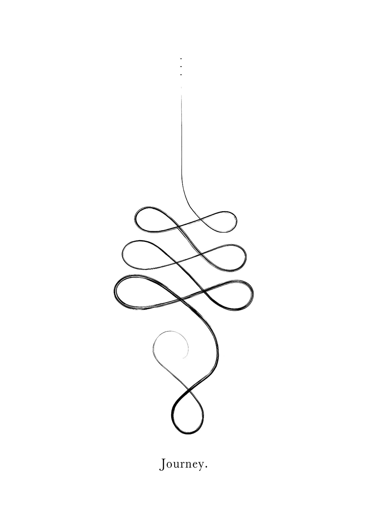 Yoga Pose Line Art Canvas – Minimalist Meditation Wall Decor