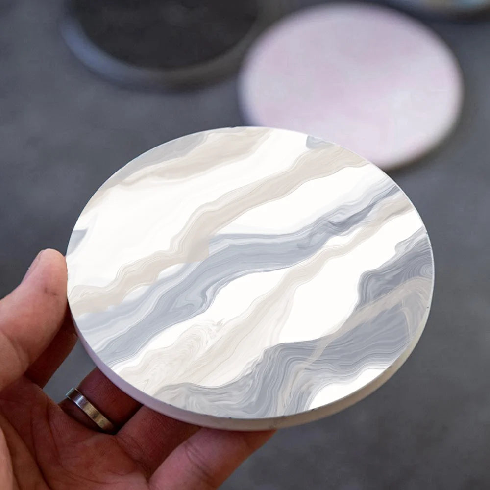 Marble Style Ceramic Coaster