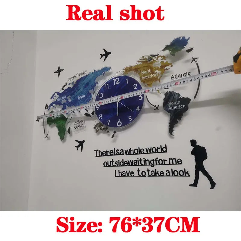 Unique Acrylic 3D DIY Wall Clock