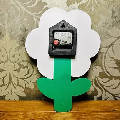 Cartoon Flower Wall Clock for Kids