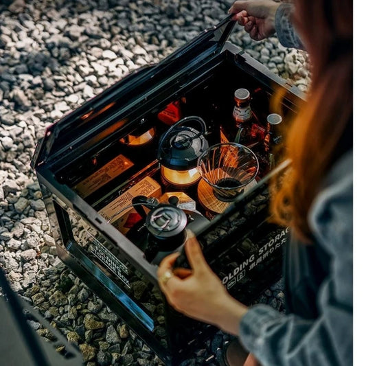 Black Camping Storage Box for Campers