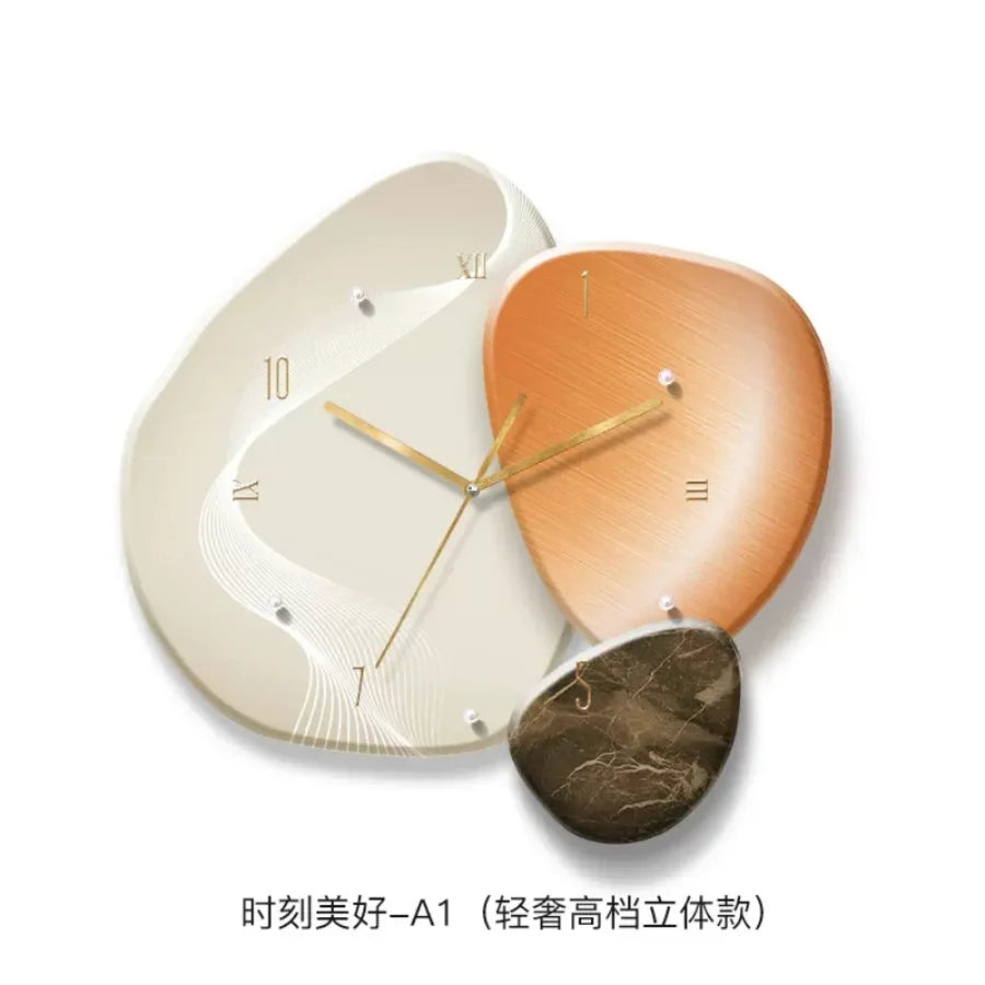 Elegant Crystal Porcelain Wall Clock