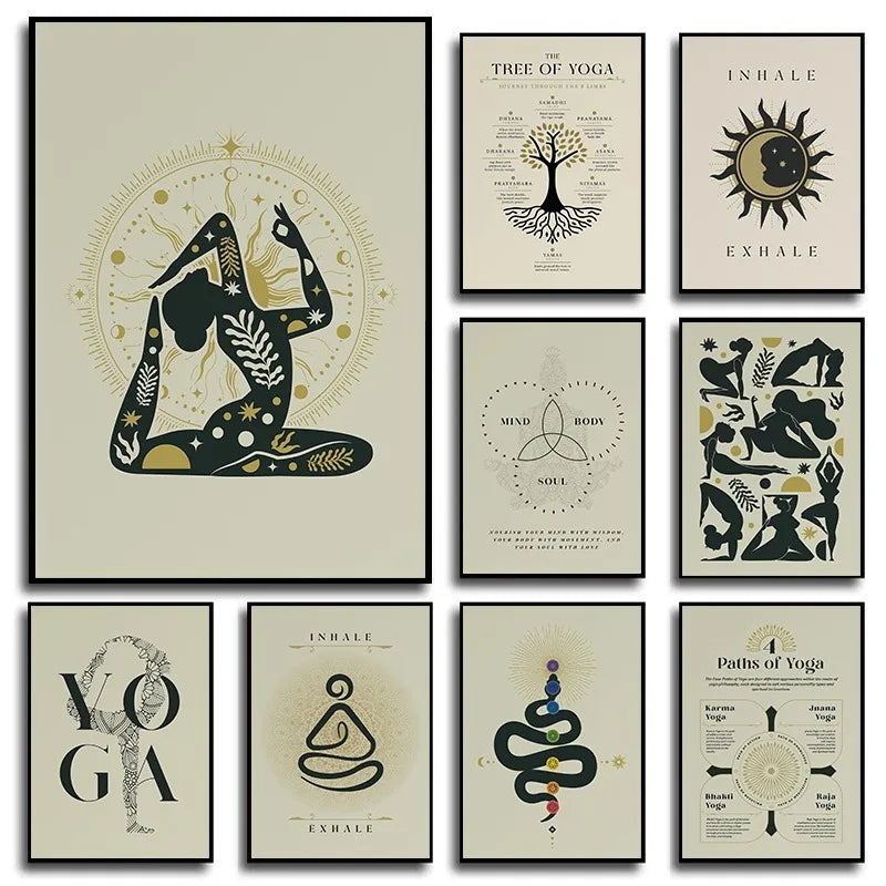 Yoga-Inspired Canvas Wall Art – Kundalini