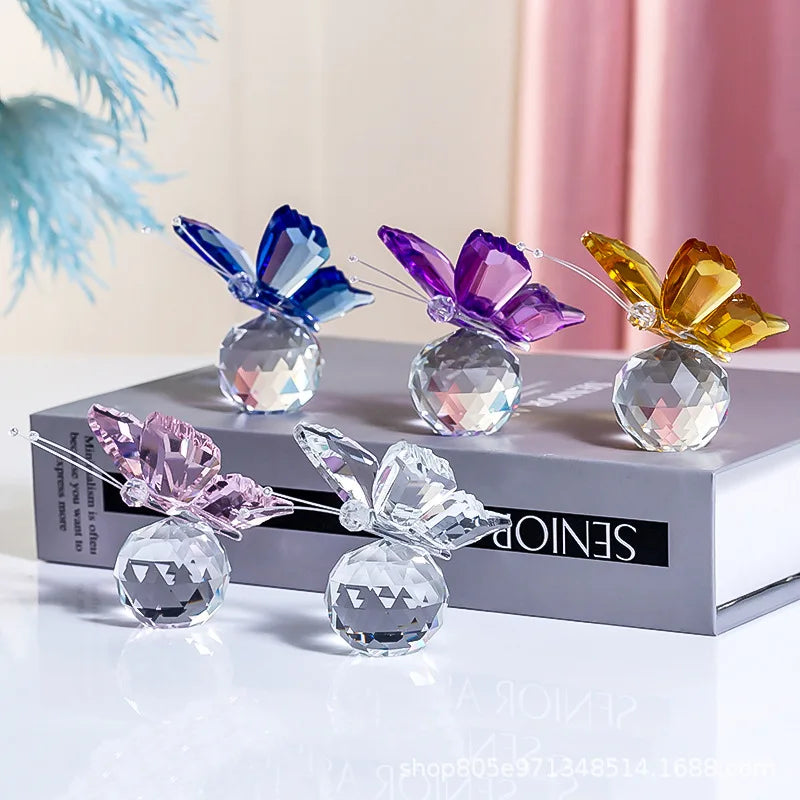 Crystal Butterfly Paperweights