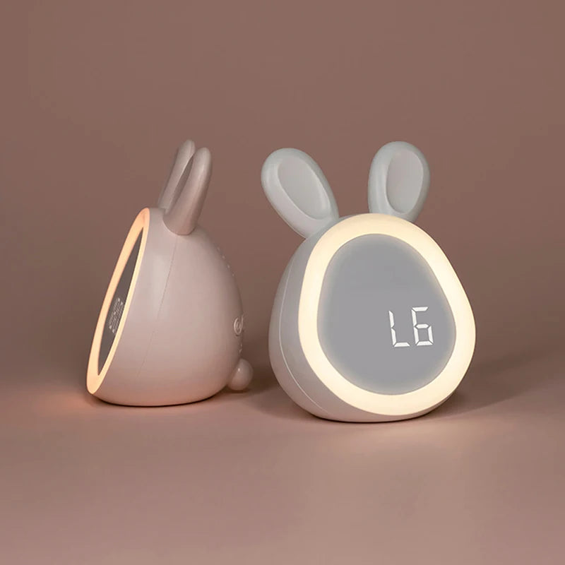 Kids Cute Rabbit Alarm Clock With Intelligent Program Control