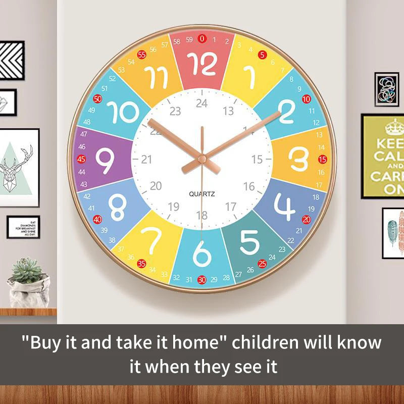 8/10/12 inch Children's Colorful Clocks