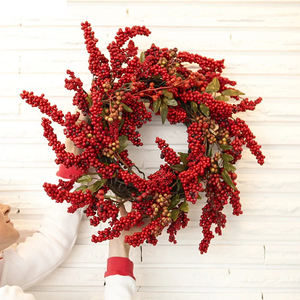 Artificial Red Berries DIY Xmas Tree Party Decoration