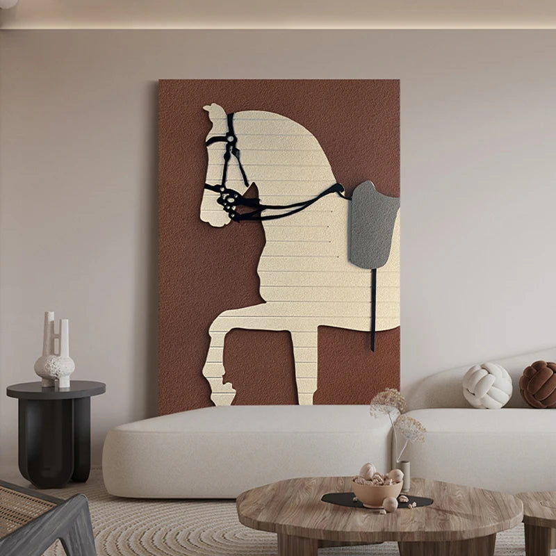 Modern Arab Horses Canvas Poster