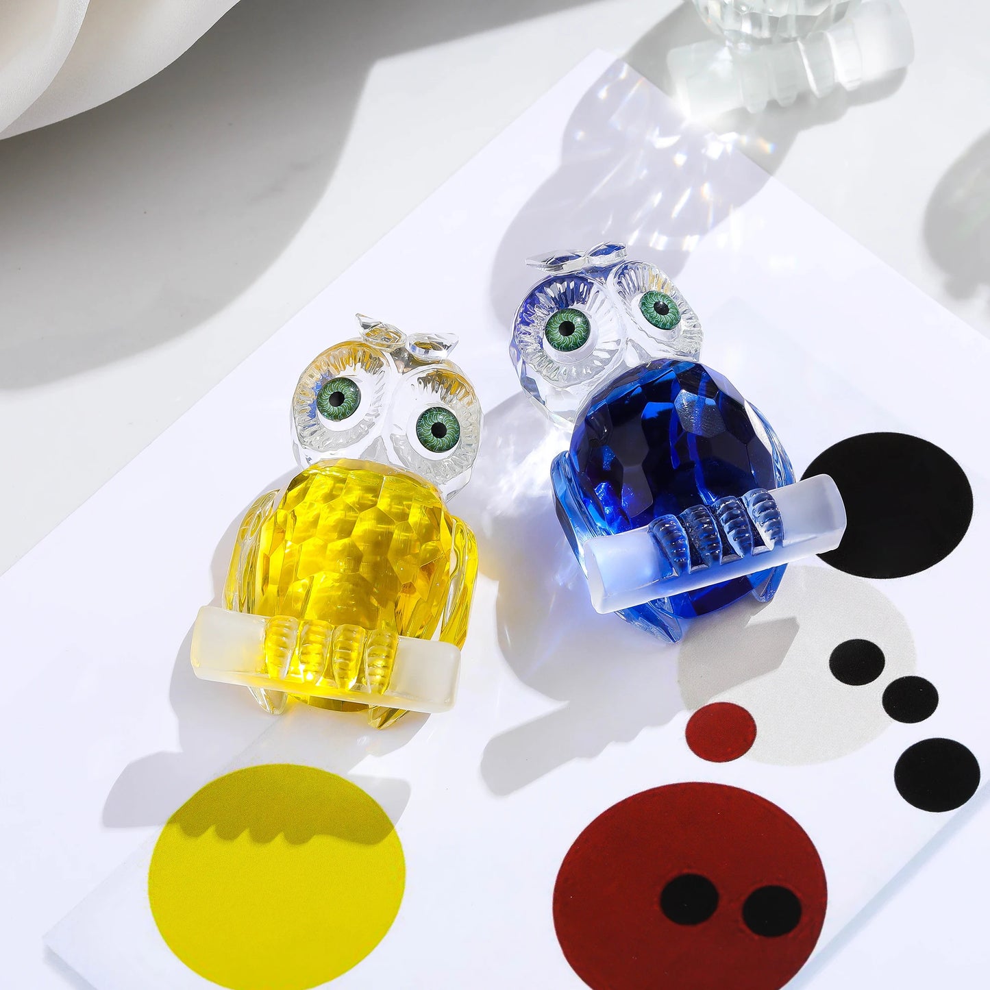 Crystal Mini Owl Figurine Paperweights