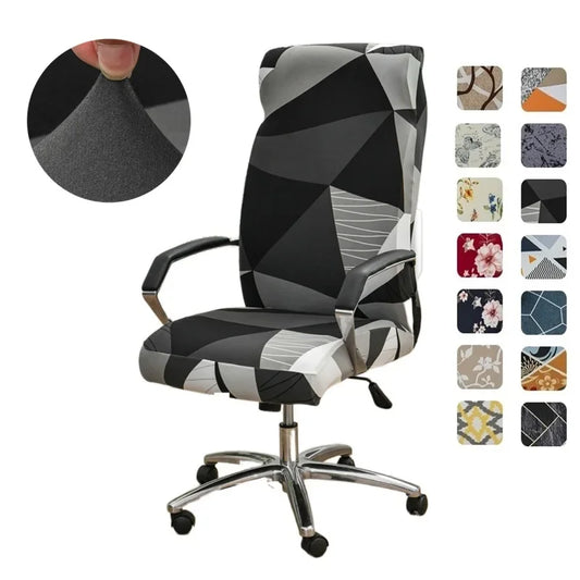 Geometry Printed Computer Chair Cover