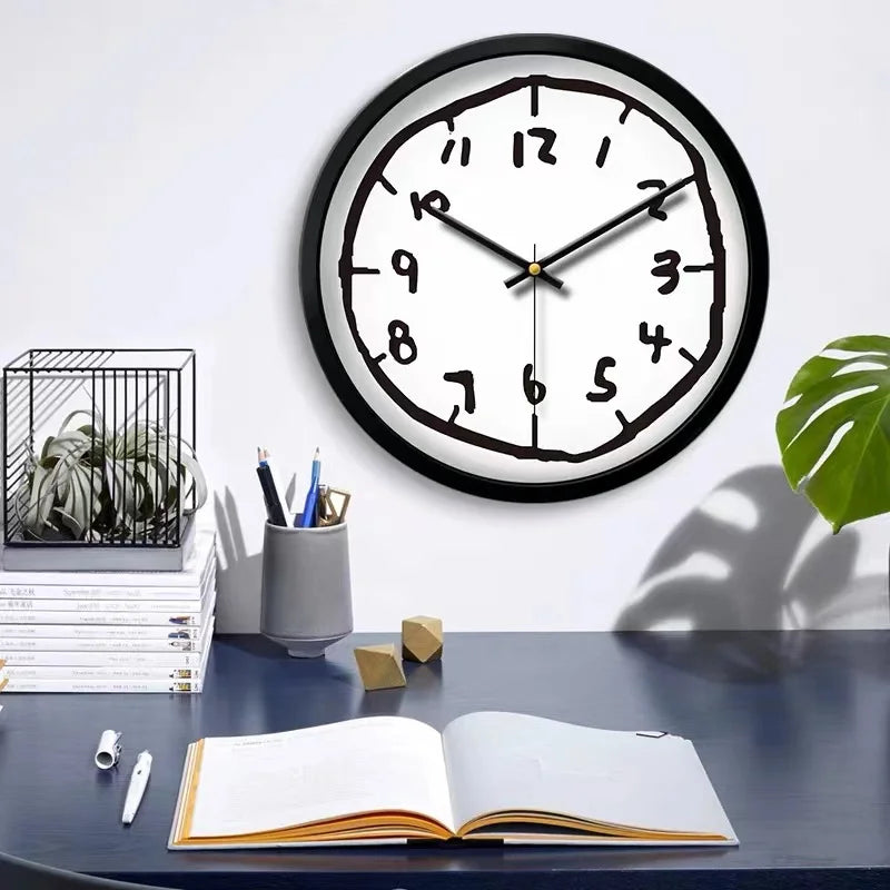 Simple Graffiti Wall Clock