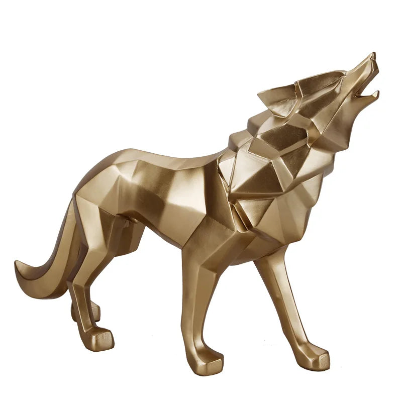 Polyresin Wolf Figurine