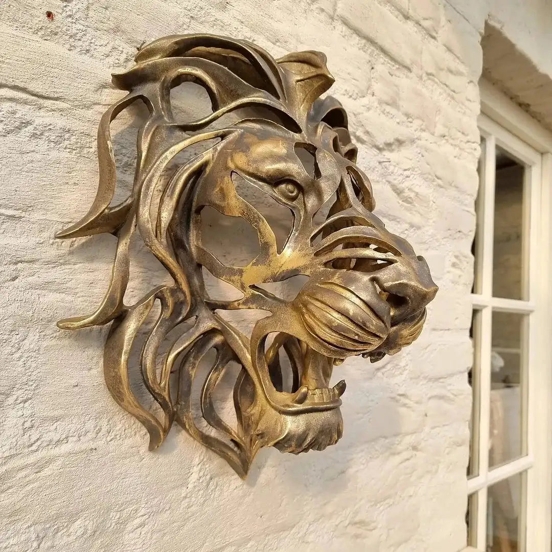 Large Lion Head Wall Hanging