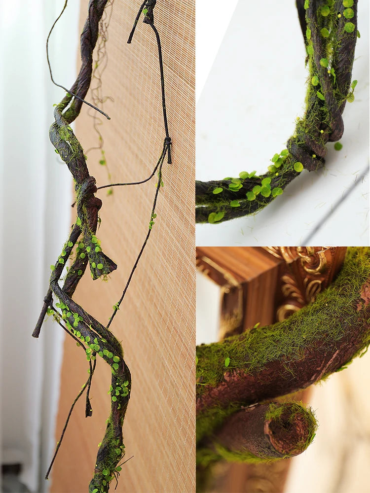 Artificial Cherry Tree Trunk Branches With Moss