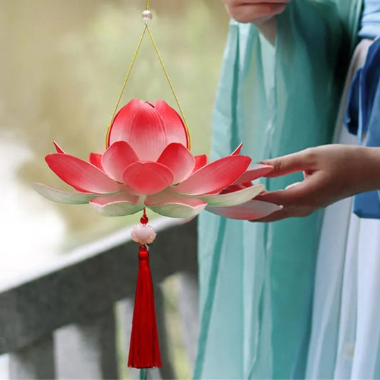 Japanese-Style Artificial Flower Lanterns