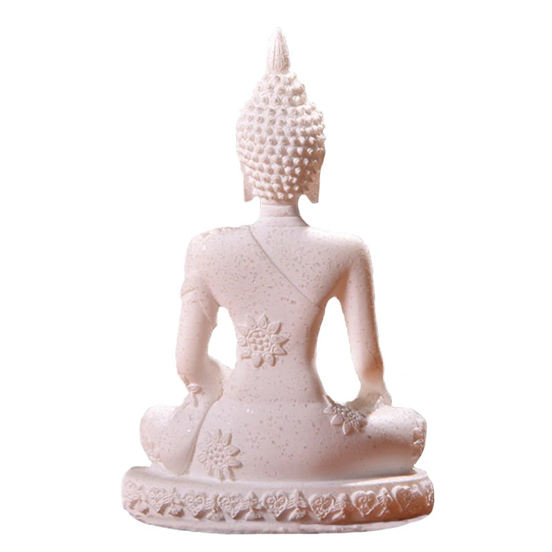 Miniature Buddha Figurine in natural sandstone