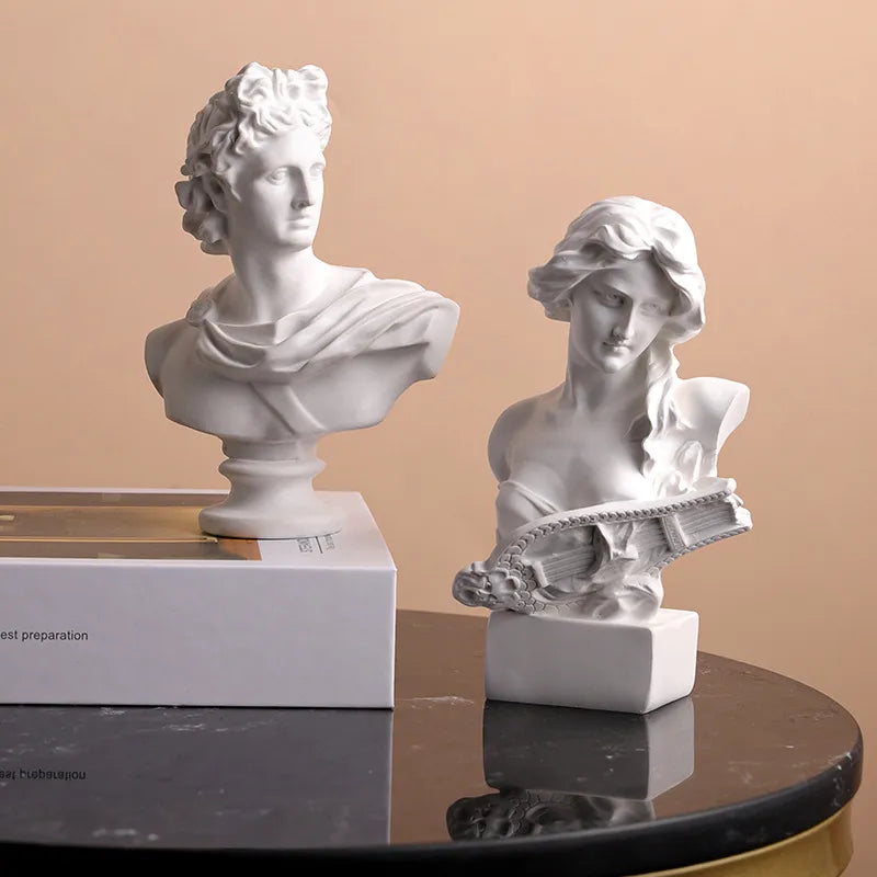 Greek Gods and Goddess Bust Figures (David/Apollo/Venus)