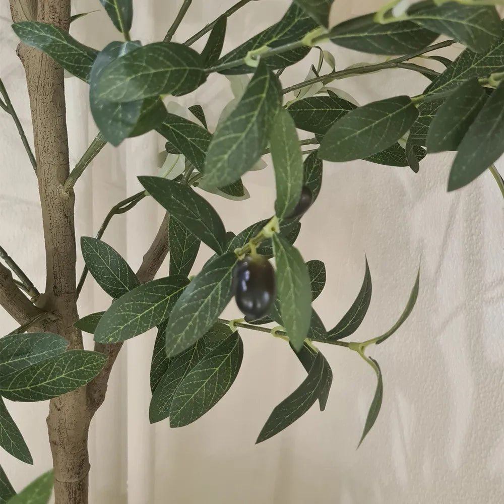 Large Artificial Olive Branches and Fruits