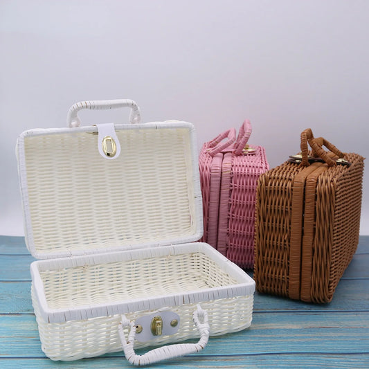 Hand Gift Box Storage Basket With Lid