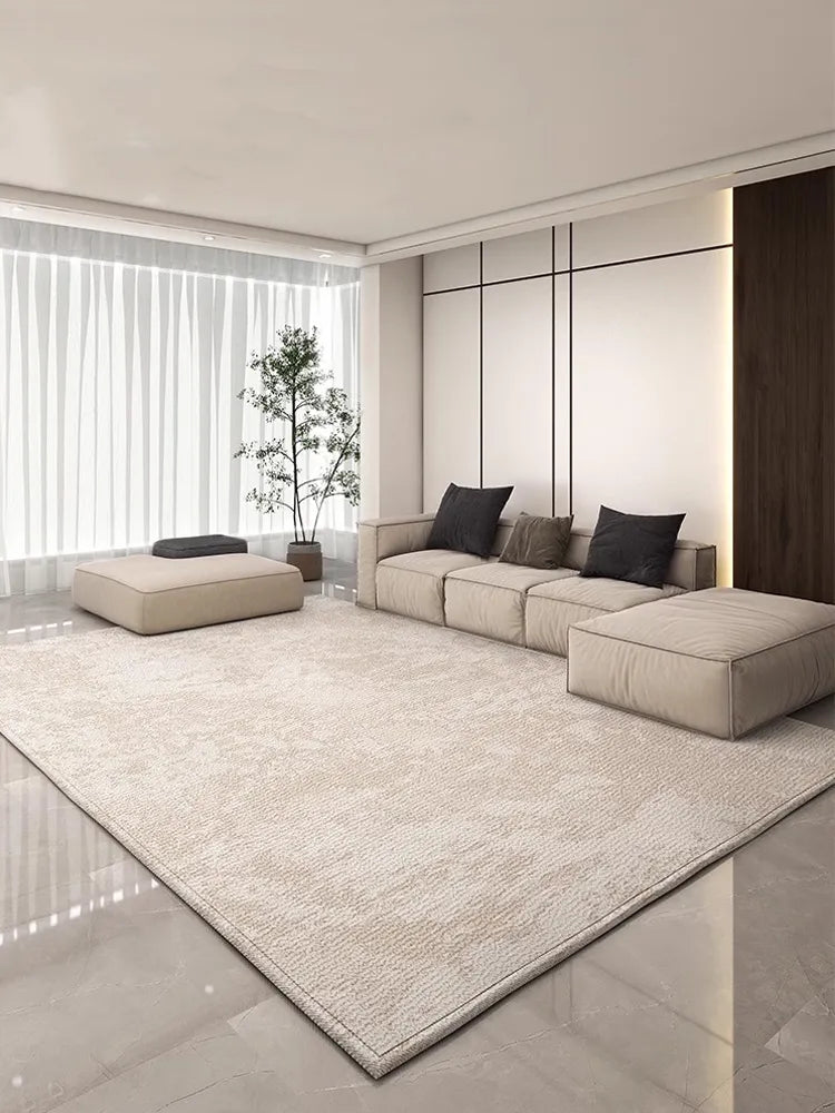 Abstract Beige Carpet for Living Room