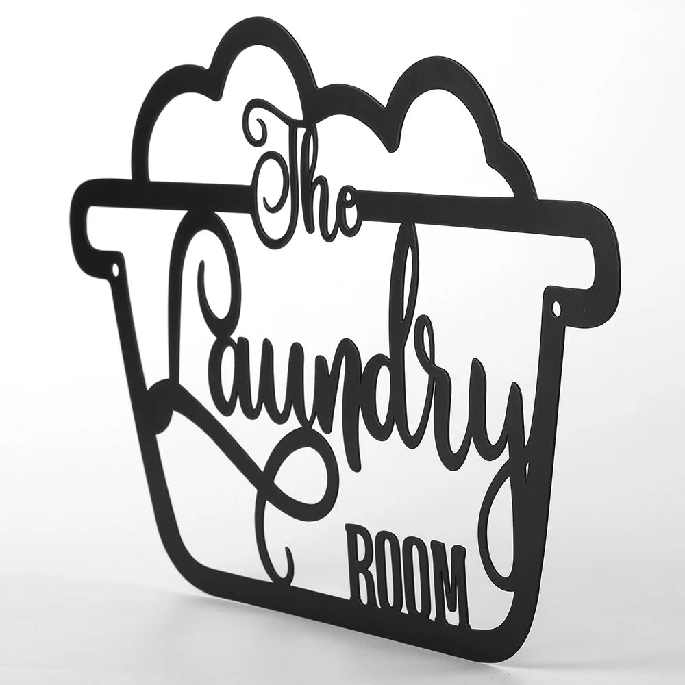 Laundry Room Metal Wall Decor