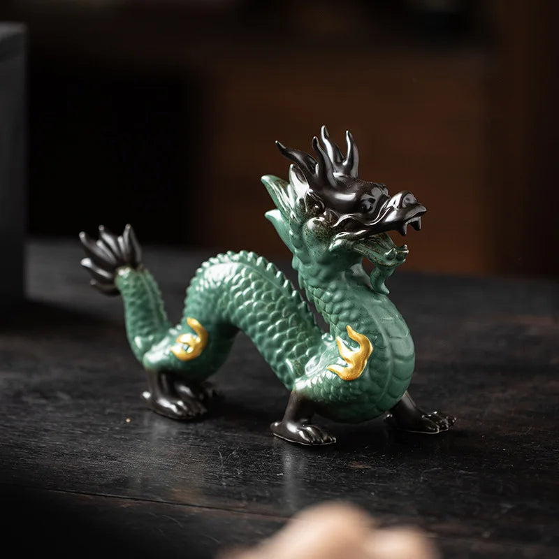 Traditional Chinese Porcelain Dragon Statue – HighEmporium.com