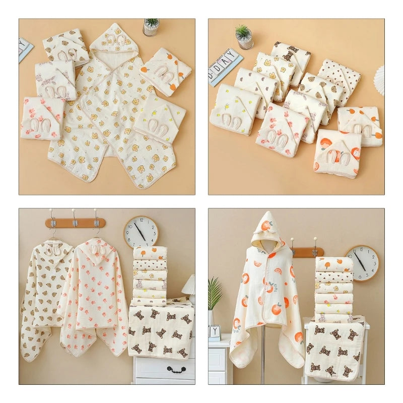 Soft Cotton Baby Hooded Towel