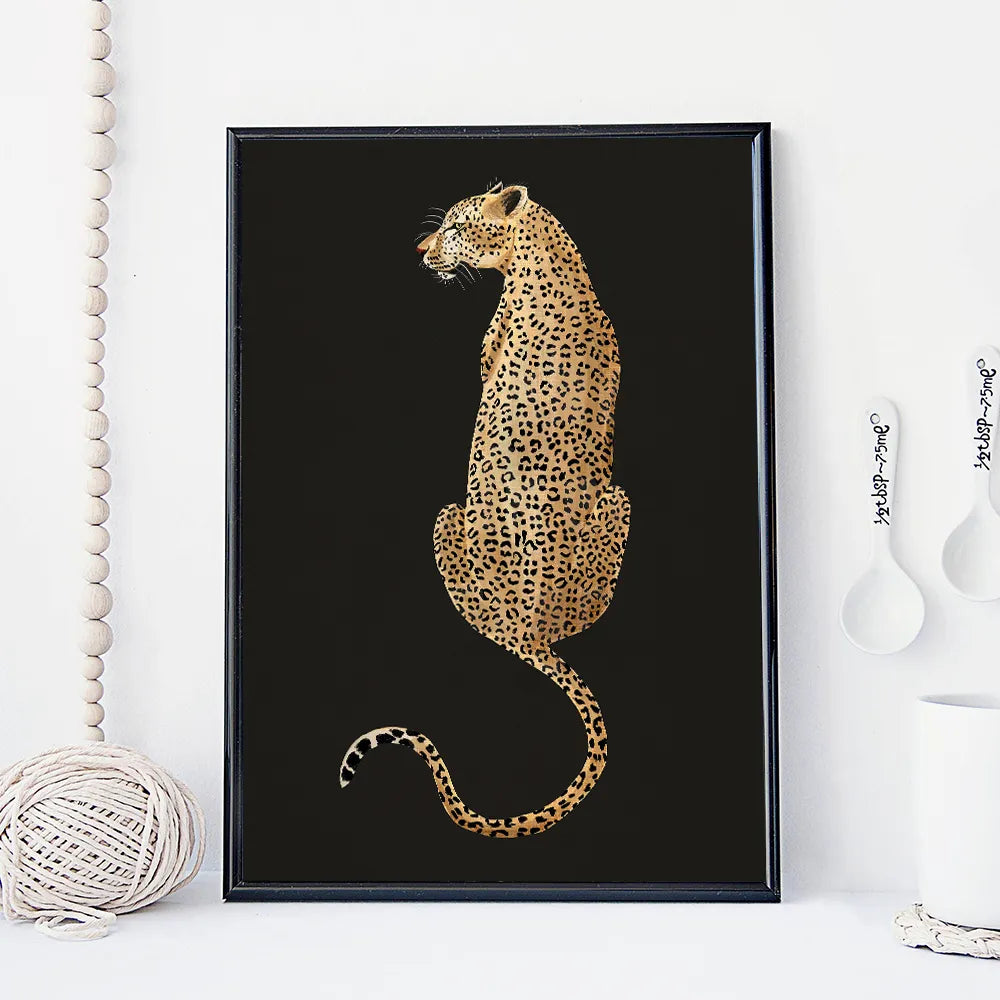 Black Cheetah Posters And Prints